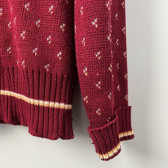 Vintage Peabody maroon and gold sweater - Picture 6 of 7